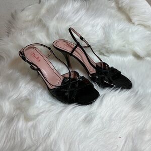 Charles David Black Strappy Women's Heels